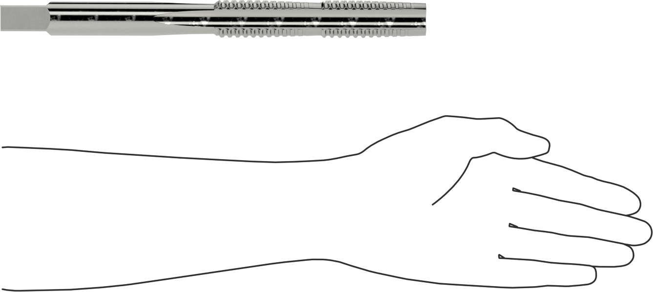 Acme Diş Açma Kılavuzu, Sağ El, 1-1/8"-5 Diş Boyutu, 5-1/4" Diş Uzunluğu
