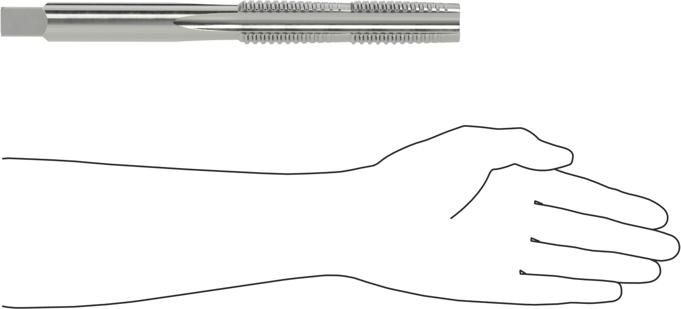 Acme Diş Açma Kılavuzu, Sağ El, 1-1/4"-5 Diş Boyutu, 5-1/4" Diş Uzunluğu