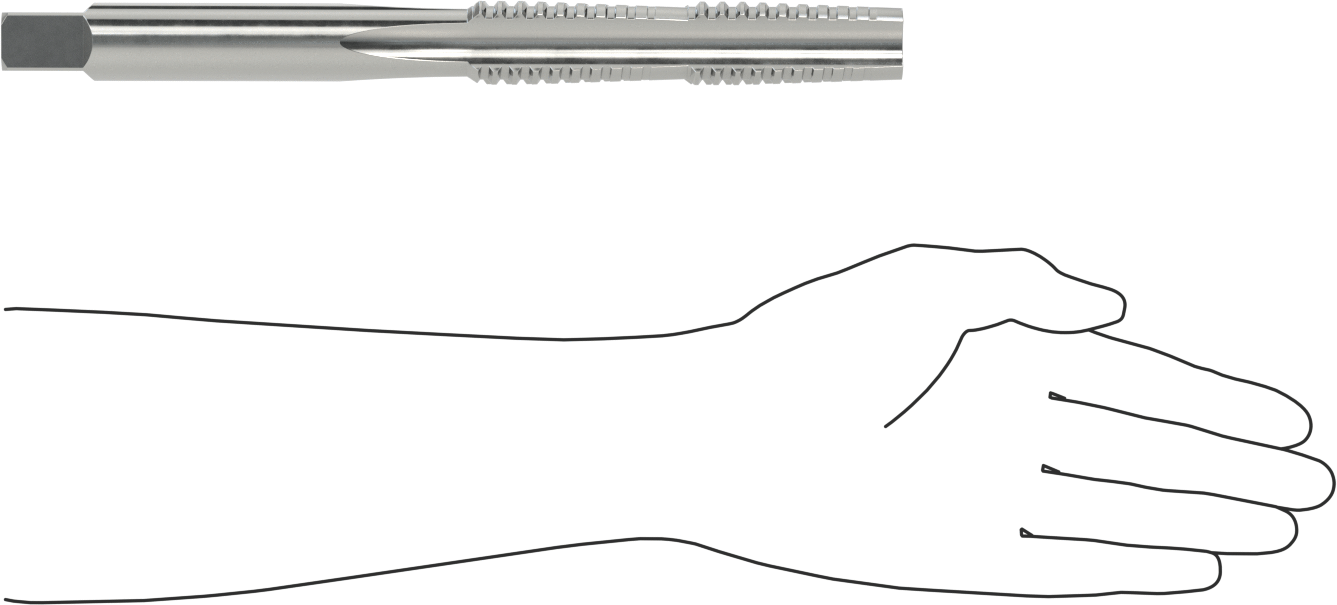 Acme Diş Açma Kılavuzu, Sol El, 1-1/4"-4 Diş Boyutu, 5-1/4" Diş Uzunluğu