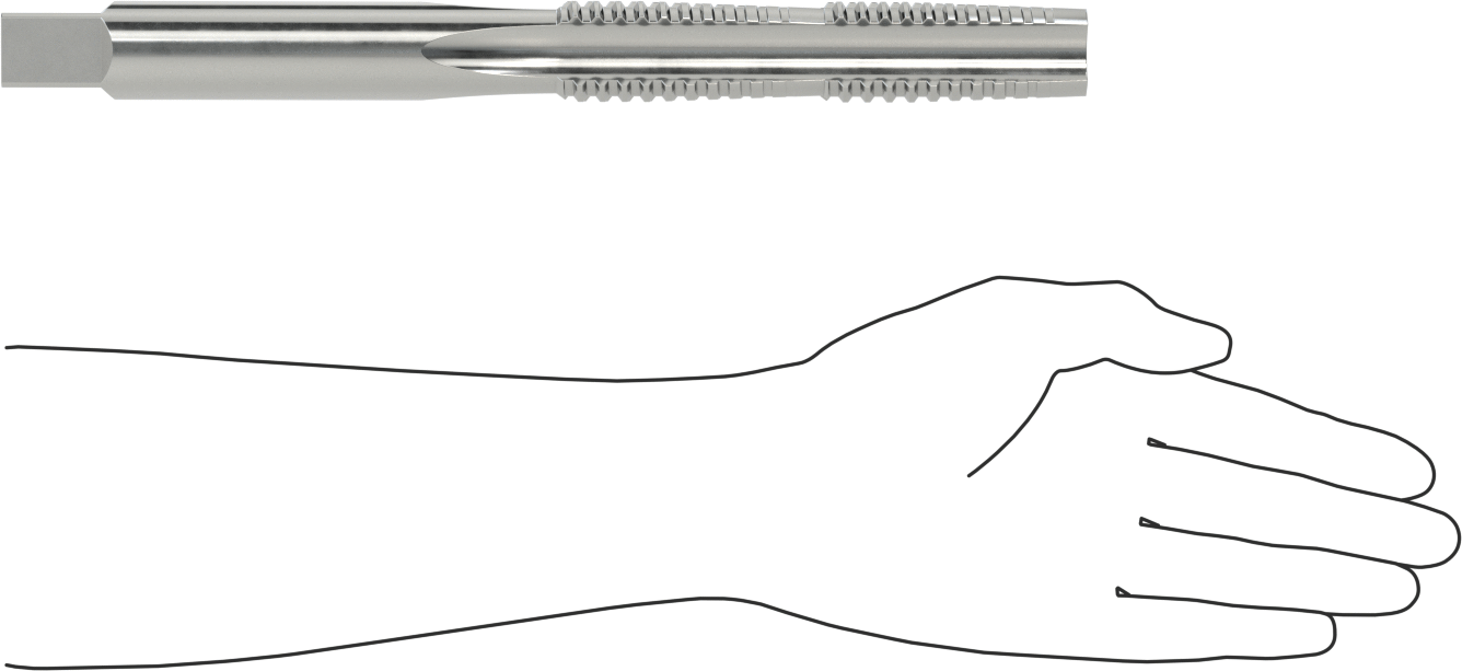 Acme Diş Açma Kılavuzu, Sağ El, 1-3/8"-4 Diş Boyutu, 5-7/8" Diş Uzunluğu