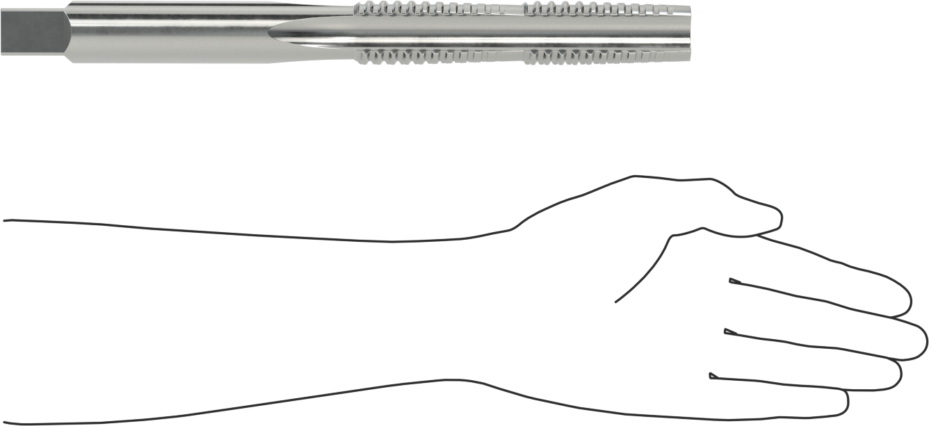 Acme Diş Açma Kılavuzu, Sol El, 1-3/8"-4 Diş Boyutu, 5-7/8" Diş Uzunluğu