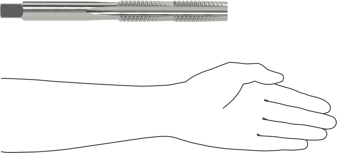 Acme Diş Açma Kılavuzu, Sol El, 1-1/4"-5 Diş Boyutu, 5-1/4" Diş Uzunluğu