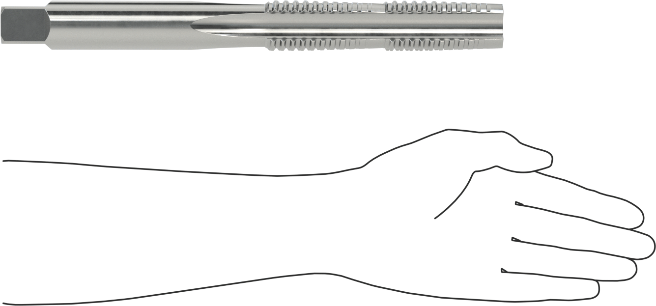Acme Diş Açma Kılavuzu, Sol El, 1-1/2"-4 Diş Boyutu, 5-7/8" Diş Uzunluğu