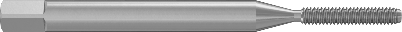 Talaşsız Kılavuz, Kaplamasız Yüksek Hızlı Çelik, Alt Pah, M2 x 0,4 mm Diş