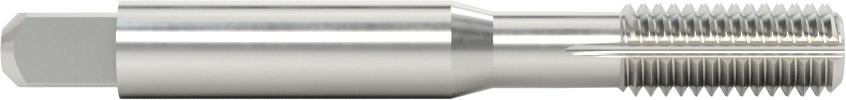 Talaşsız Kılavuz, Kaplamasız Yüksek Hızlı Çelik, Alt Pah, M8 x 1,25 mm Diş