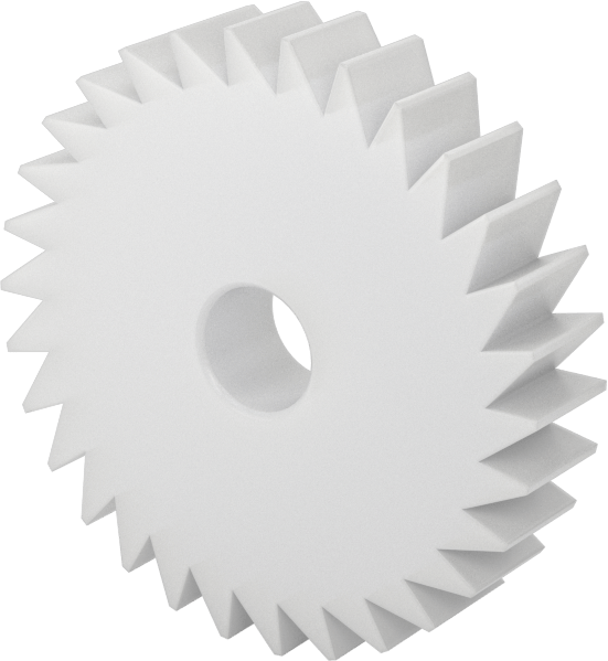 Naylon Cırcır Dişlisi, 1/4" Yüz Genişliği, 30 Diş