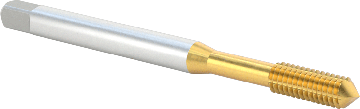 Talaşsız Kılavuz, TiN Kaplamalı Yüksek Hızlı Çelik, Standart Pah, M4 x 0,7 mm Diş Boyutu