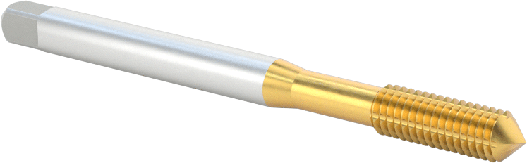 Talaşsız Kılavuz, TiN Kaplamalı Yüksek Hızlı Çelik, Standart Pah, M5 x 0,8 mm Diş Boyutu
