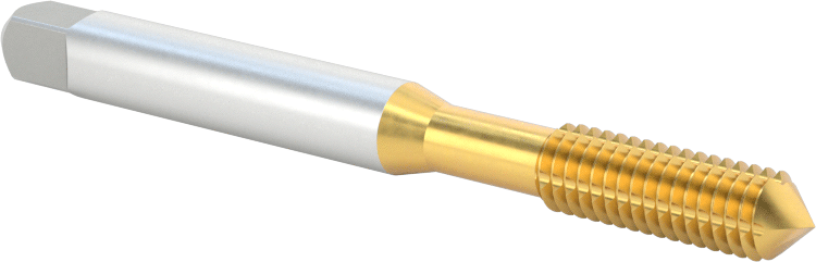 Talaşsız Kılavuz, TiN Kaplamalı Yüksek Hızlı Çelik, Standart Pah, M6 x 1 mm Diş Boyutu