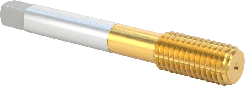 Talaşsız Kılavuz, TiN Kaplamalı Yüksek Hızlı Çelik, Standart Pah, M12 x 1,75 mm Dişli Boyutu
