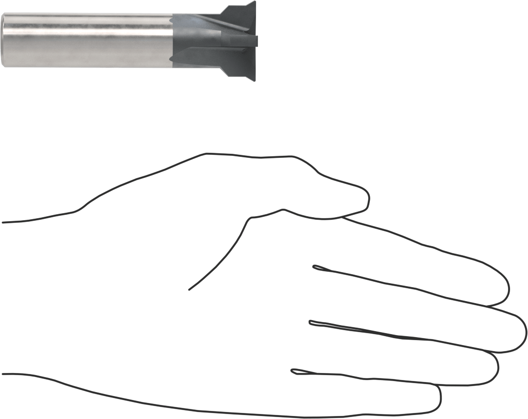Karbür Kırlangıç Kuyruğu Freze Ucu, 1-1/8" Freze Çapı