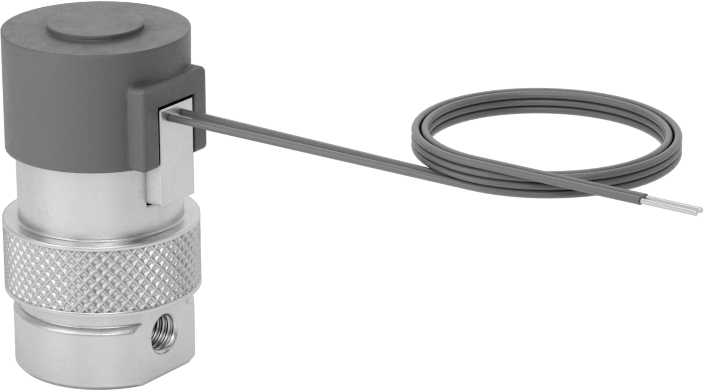 Kompakt Solenoid Akış Ayar Valfi, Arıza Kapalı, 24V DC, 10-32 Dişli Dişi
