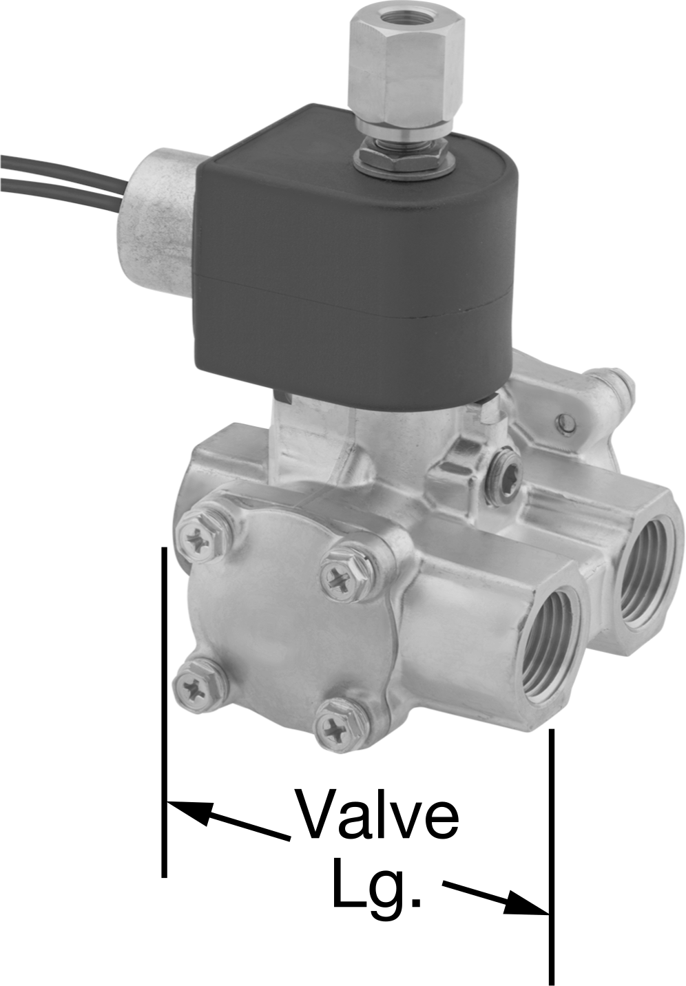 Dişli Solenoid Yön Değiştirme Valfi, 120V AC, 3/8 NPT Dişi