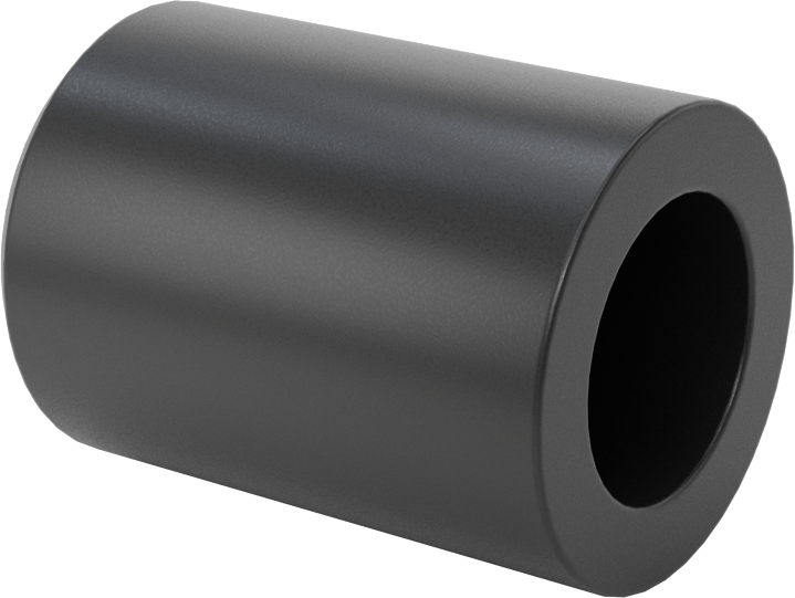 Asetal Tekerlek Yatağı, Manşon, 3/4" Aks Çapı için, 1-5/8 inç Uzunluk