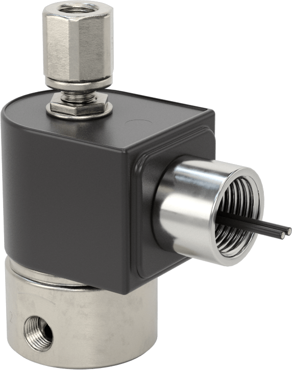 Kompakt Dişli Solenoid Yön Değiştirme Valfi, 60 V AC ve 120 V AC, 1/8 NPT Dişi, 0,17 Akış Katsayısı