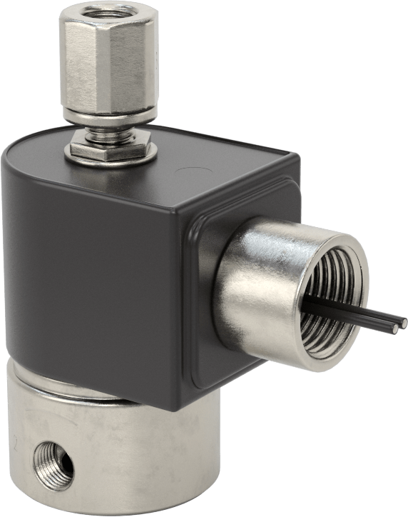 Kompakt Dişli Solenoid Yön Değiştirme Valfi, 60 V AC ve 120 V AC, 1/8 NPT Dişi, 0,17 Akış Katsayısı