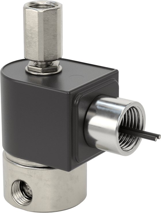 Kompakt Dişli Solenoid Yön Değiştirme Valfi, 60 V AC ve 120 V AC, 1/4 NPT Dişi, 0,095 Akış Katsayısı