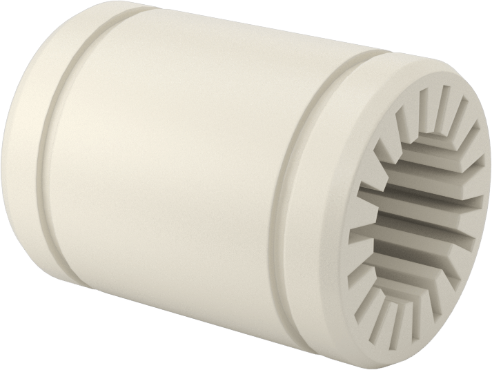 Toz Dayanıklı Manşonlu Lineer Rulman, Sabit Hizalama, PTFE Plastik Yatak, 5/8" Mil Çapı