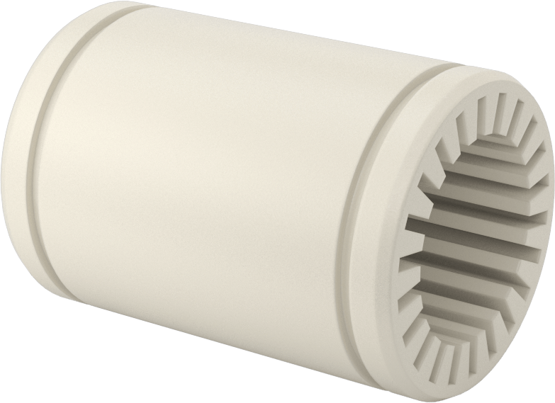 Toz Dayanıklı Manşonlu Lineer Rulman, Sabit Hizalama, PTFE Plastik Yatak, 1" Mil Çapı için