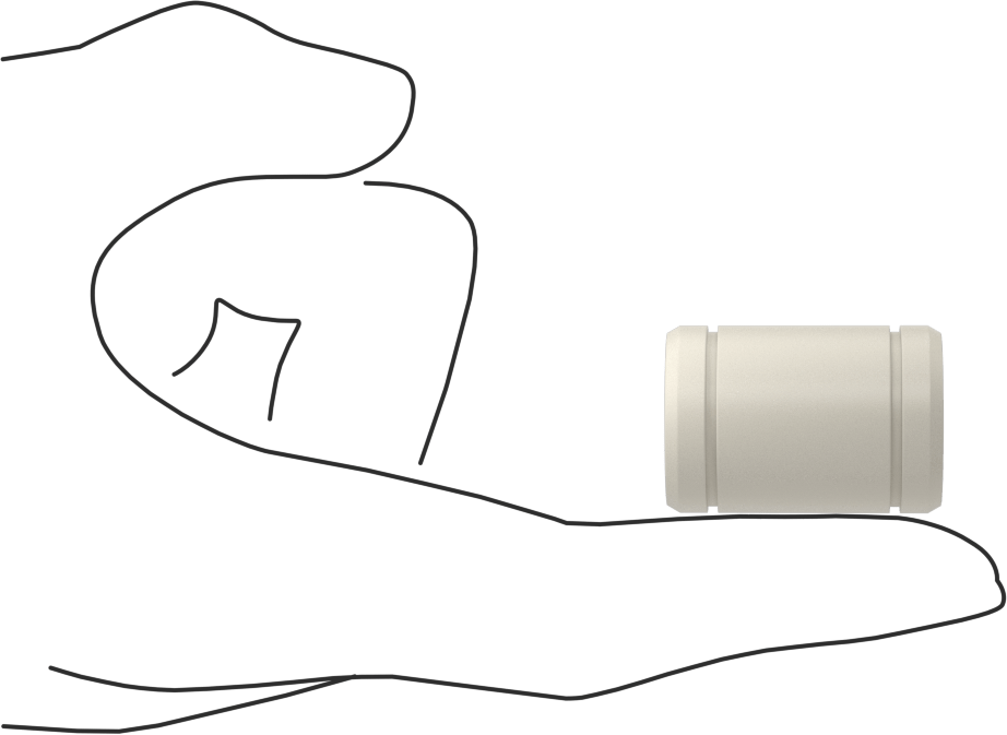 Toz Dayanıklı Manşonlu Lineer Rulman, Sabit Hizalama, PTFE Plastik Yatak, 12 mm Mil Çapı