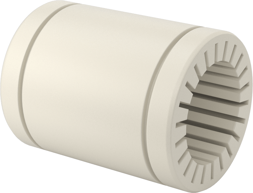 Toz Dayanıklı Manşonlu Lineer Rulman, Sabit Hizalama, PTFE Plastik Yatak, 40 mm Mil Çapı
