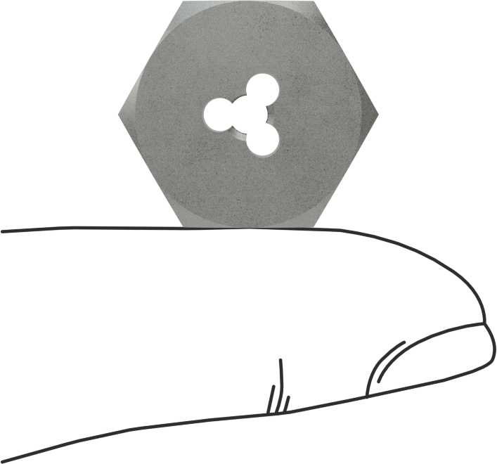 Diş Onarım Kalıbı, M4 x 0,7 mm Sağ Diş