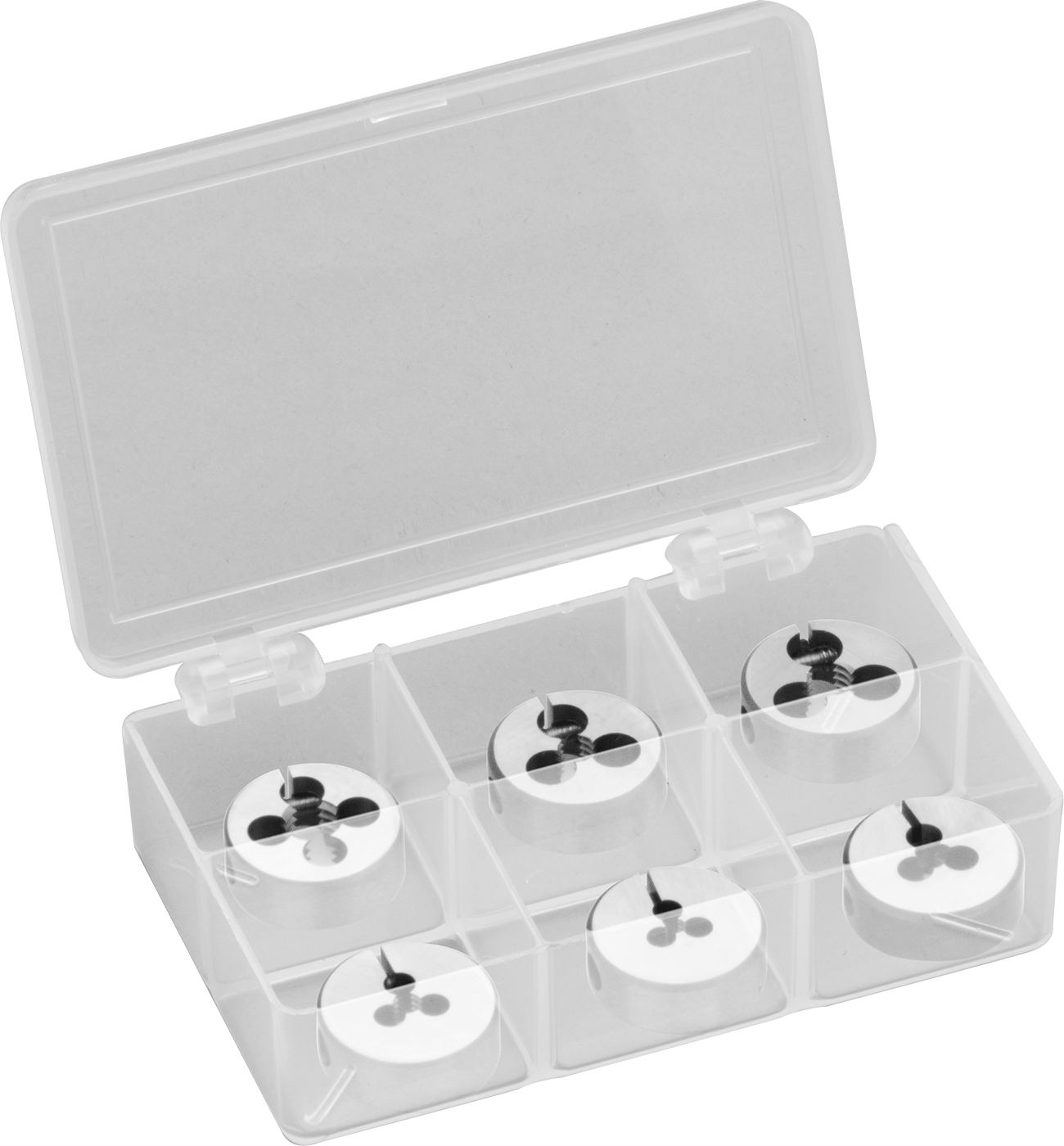 Kaplamasız Karbon Çelik Kalıp, 6 Parça Set, 1" OD, UNC Dişli