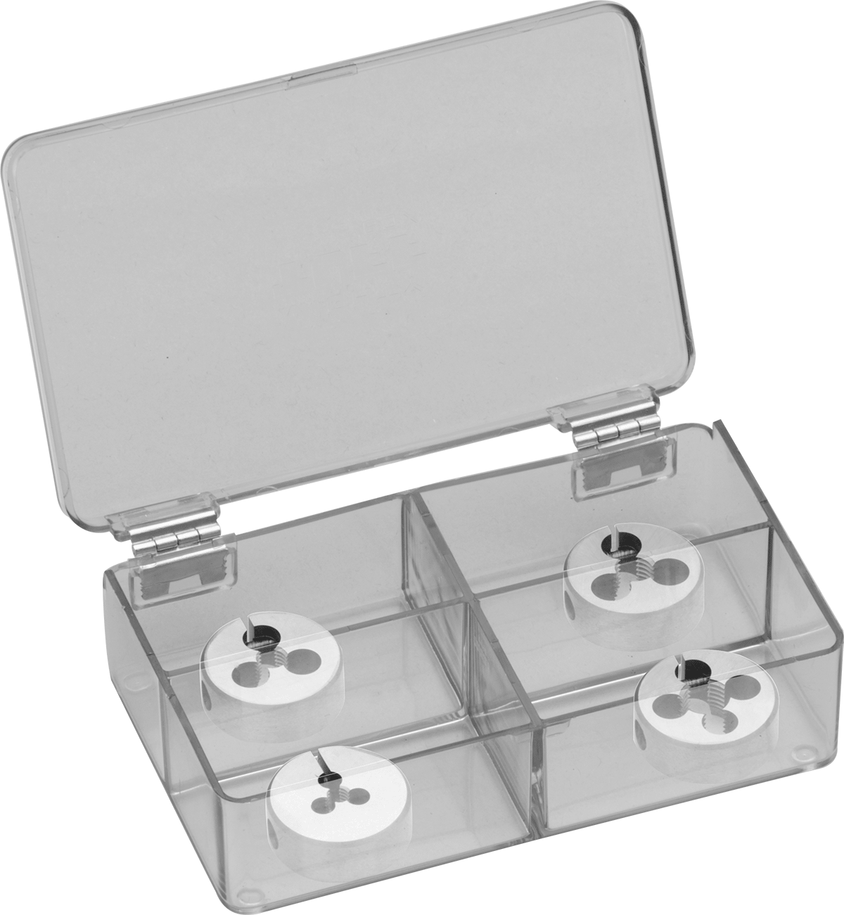 Kaplamasız Karbon Çelik Kalıp, 4 Parça Set, 1" OD, UNF Diş