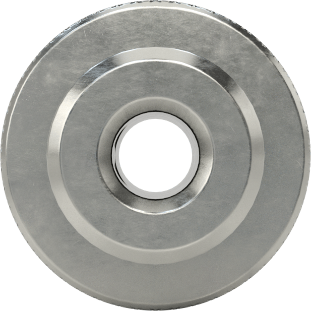 303 Paslanmaz Çelik Dişsiz Delikli Topuz, Ayar Vidalı, 1/4“ Çap x 3/4” Derinlikli Delik