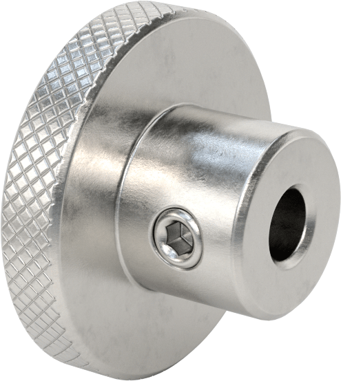 303 Paslanmaz Çelik Dişsiz Delikli Topuz, Ayar Vidalı, 3/8“ Çap x 1-1/8” Derinlikli Delik