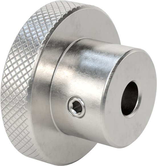 303 Paslanmaz Çelik Dişsiz Delikli Topuz, Ayar Vidalı, 1/2“ Çap x 1-1/2” Derinlikte Delik