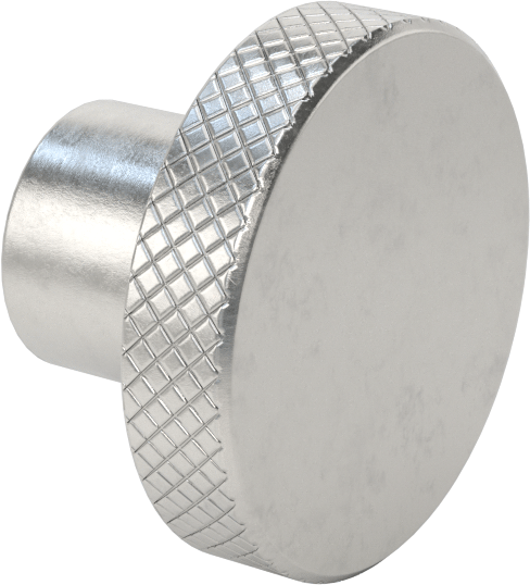 303 Paslanmaz Çelik Dişsiz Delikli Topuz, Ayar Vidalı, 5/16“ Çap x 5/8” Derinlikli Delik