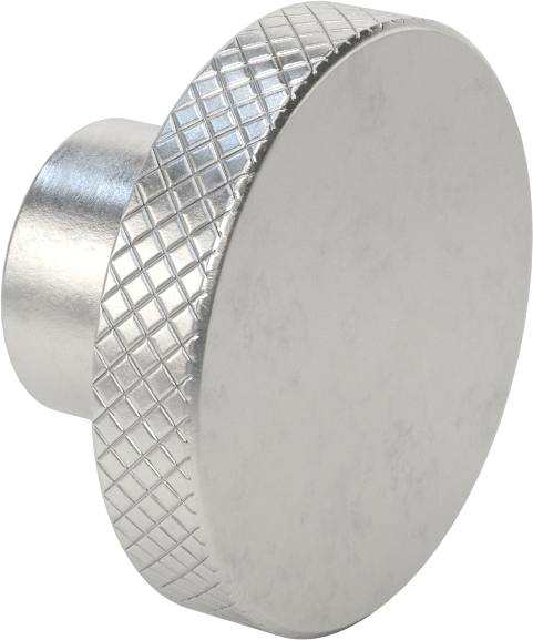 303 Paslanmaz Çelik Dişsiz Delikli Topuz, Ayar Vidalı, 3/8“ Çap x 5/8” Derinlikli Delik