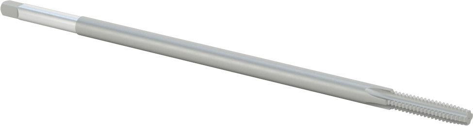 Uzun Menzilli Kılavuz, Kaplamasız Yüksek Hızlı Çelik, Standart Pah, 10-24 Boyut x 7/8" Uzunlukta Diş