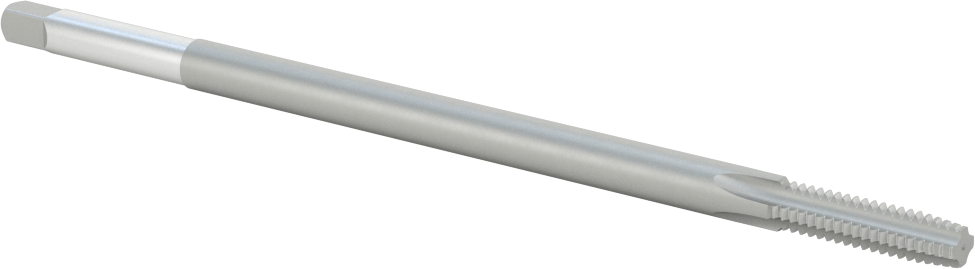Uzun Menzilli Kılavuz, Kaplamasız Yüksek Hızlı Çelik, Standart Pah, 1/4“-20 Boyut x 1” Uzunlukta Diş