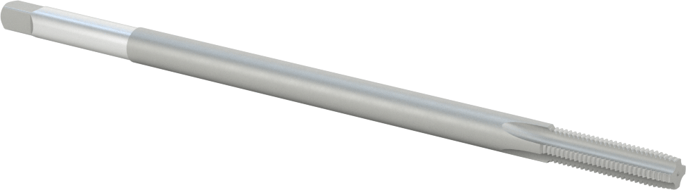 Uzun Menzilli Kılavuz, Kaplamasız Yüksek Hızlı Çelik, Standart Pah, 1/4“-28 Boyut x 1” Uzunlukta Diş