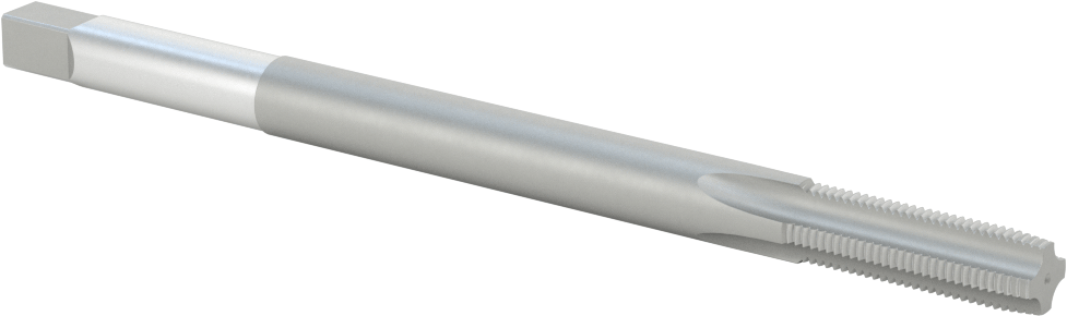 Uzun Menzilli Kılavuz, Yüksek Hızlı Çelik, Standart Pah, 3/8“-24 Boyut x 1-1/4” Uzunlukta Diş