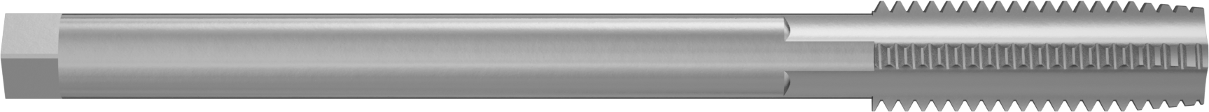 Uzun Menzilli Kılavuz, Yüksek Hızlı Çelik, Standart Pah, 9/16“-12 Boyut x 1-21/32” Uzunlukta Diş