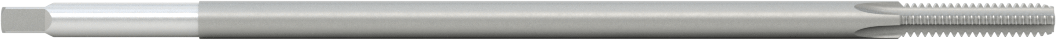 Uzun Menzilli Kılavuz, Yüksek Hızlı Çelik, Alt Pah, 10-24 Boyut x 7/8" Uzunlukta Diş