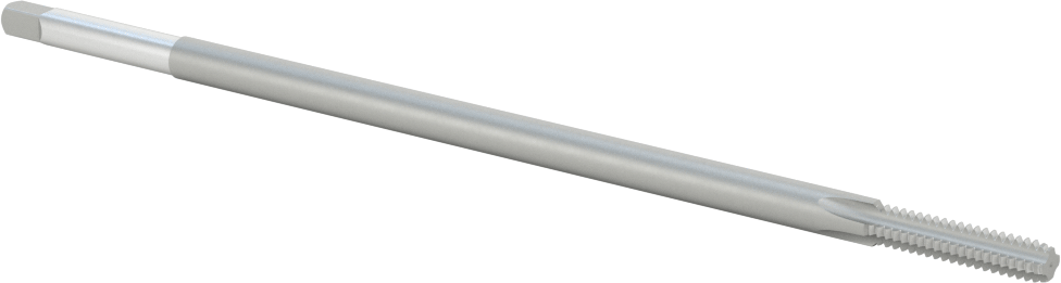 Uzun Menzilli Kılavuz, Yüksek Hızlı Çelik, Alt Pah, 10-24 Boyut x 7/8" Uzunlukta Diş