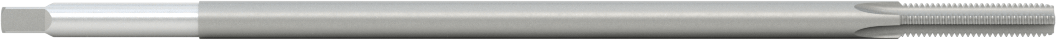 Uzun Menzilli Kılavuz, Yüksek Hızlı Çelik, Alt Pah, 10-32 Boyut x 7/8" Uzunlukta Diş