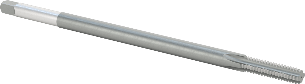 Uzun Menzilli Kılavuz, Yüksek Hızlı Çelik, Alt Pah, 1/4“-20 Boyut x 1” Uzunlukta Diş