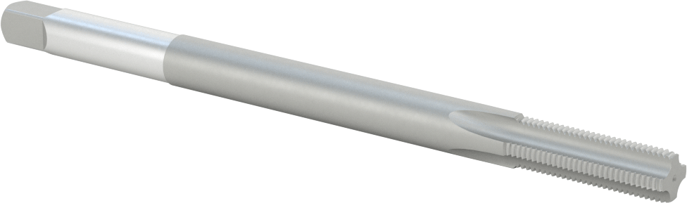 Uzun Menzilli Kılavuz, Yüksek Hızlı Çelik, Alt Kenar Pahı, 3/8“-24 Boyut x 1-1/4” Uzunlukta Diş