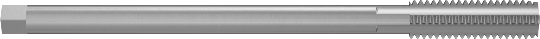 Uzun Menzilli Kılavuz, Yüksek Hızlı Çelik, Alt Kenar Pahı, 7/16“-14 Boyut x 1-7/16” Uzunluk Diş