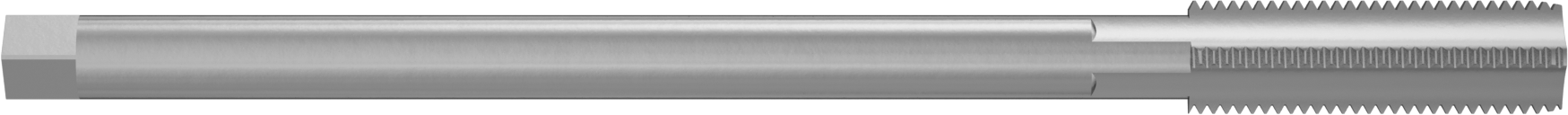 Uzun Menzilli Kılavuz, Yüksek Hızlı Çelik, Alt Kenar Pahı, 7/16“-20 Boyut x 1-7/16” Uzun Diş
