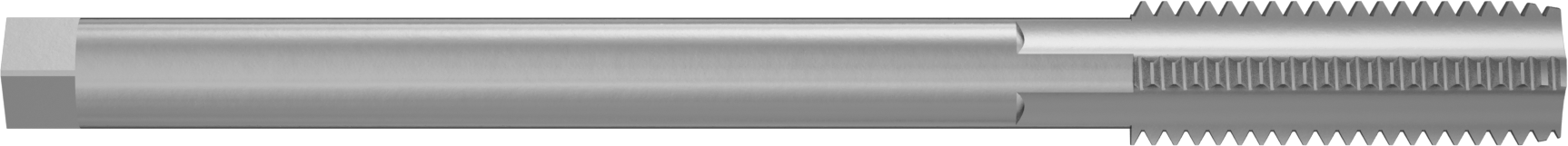 Uzun Menzilli Kılavuz, Yüksek Hızlı Çelik, Alt Kenar Pahı, 9/16“-12 Boyut x 1-21/32” Uzunlukta Diş