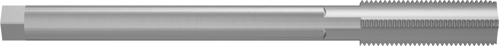 Uzun Menzilli Kılavuz, Yüksek Hızlı Çelik, Alt Kenar Pahı, 9/16“-18 Boyut x 1-21/32” Uzunlukta Diş