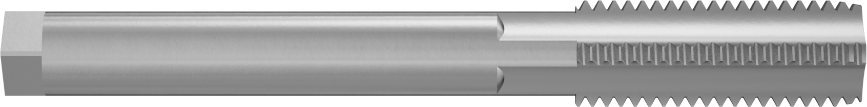Uzun Menzilli Kılavuz, Yüksek Hızlı Çelik, Alt Pah, 3/4“-10 Boyut x 2” Uzunlukta Diş