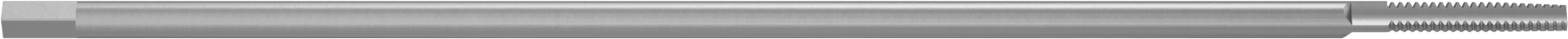 Uzun Menzilli Kılavuz, Kaplamasız Yüksek Hızlı Çelik, Konik Pah, 6-32 Boyut x 11/16" Uzun Diş