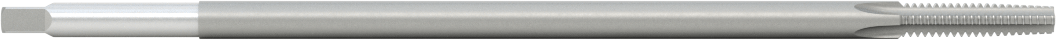 Uzun Menzilli Kılavuz, Kaplamasız Yüksek Hızlı Çelik, Konik Pah, 10-24 Boyut x 7/8" Uzunlukta Diş